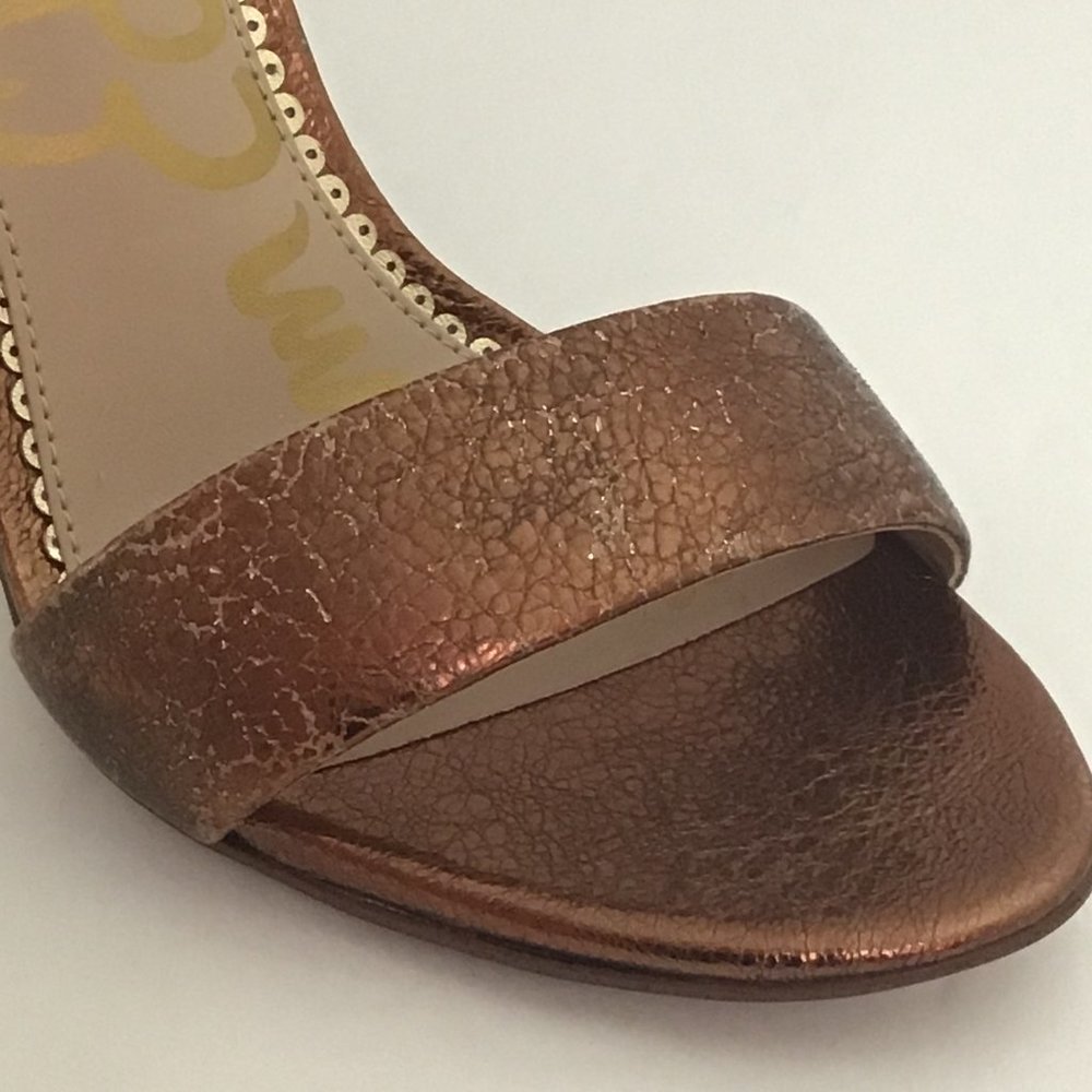 💙 Sam Edelman Leather Heel Sandal - Picture 10 of 13